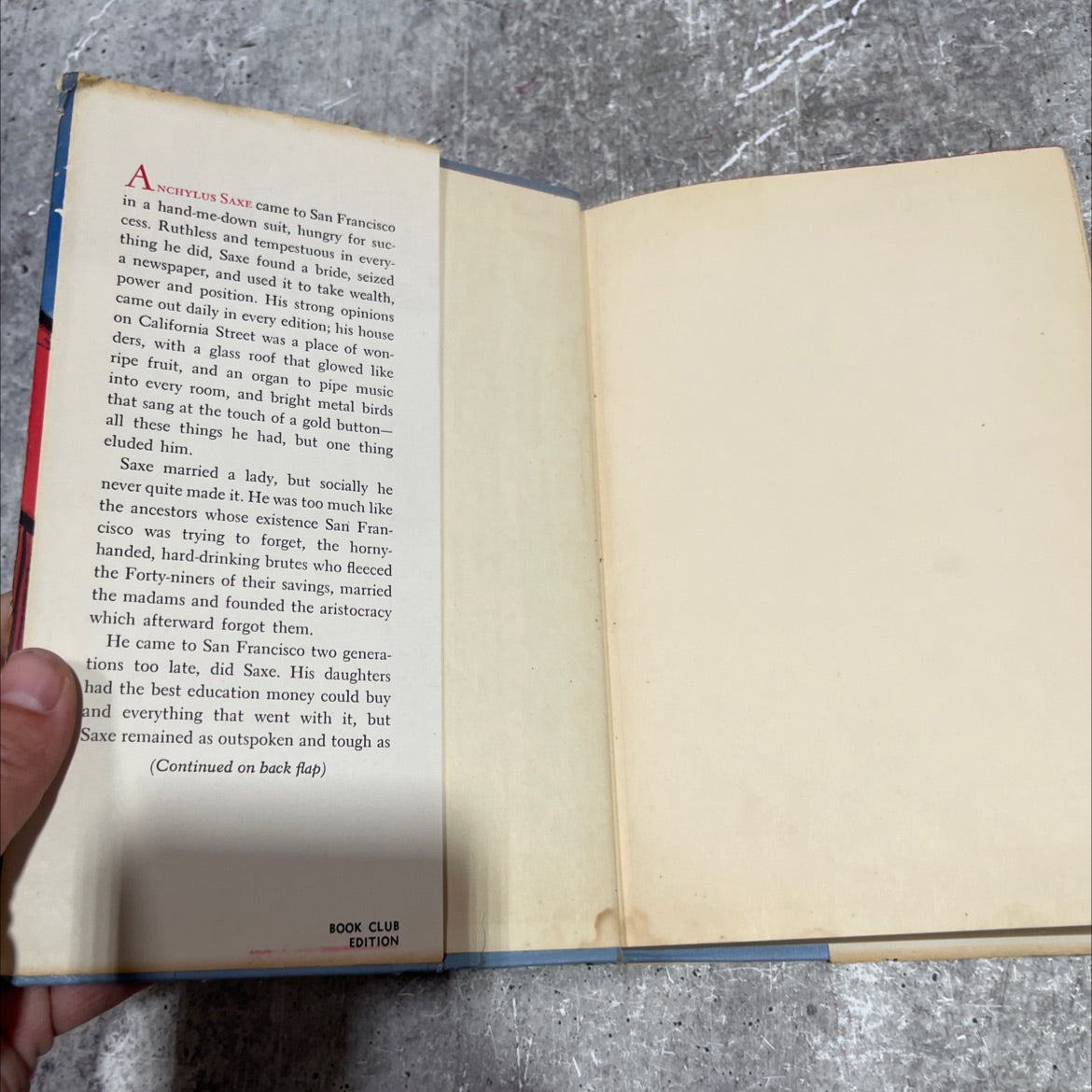 california street a novel m book, by niven busch, 1959 Hardcover image 4