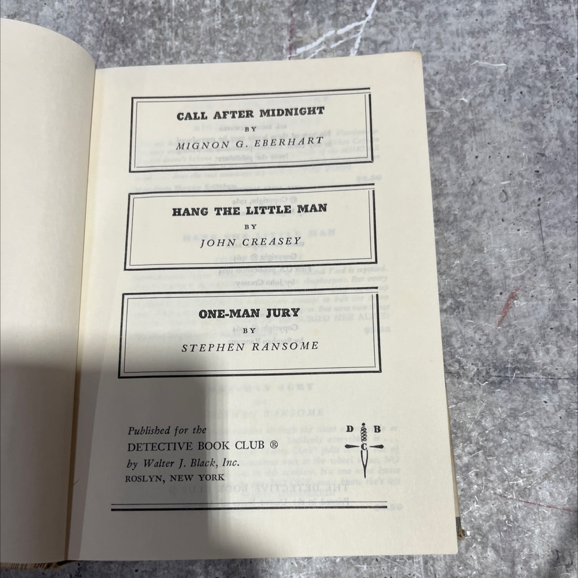 call after midnight book, by mignon g. eberhart, 1964 Hardcover image 2