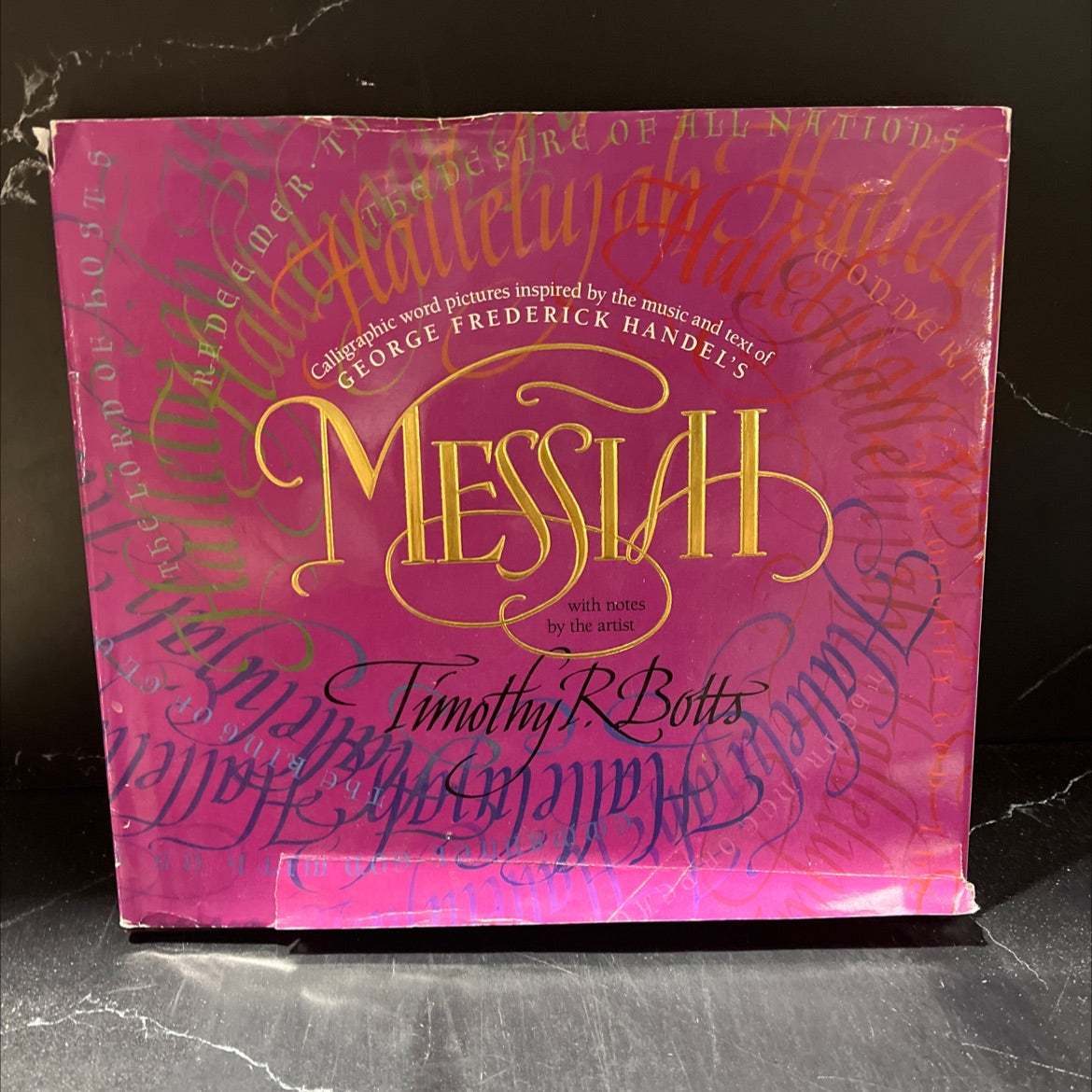 calligraphic word pictures inspired by the music and text of george frederick handel's messiah book, by timothy r image 1