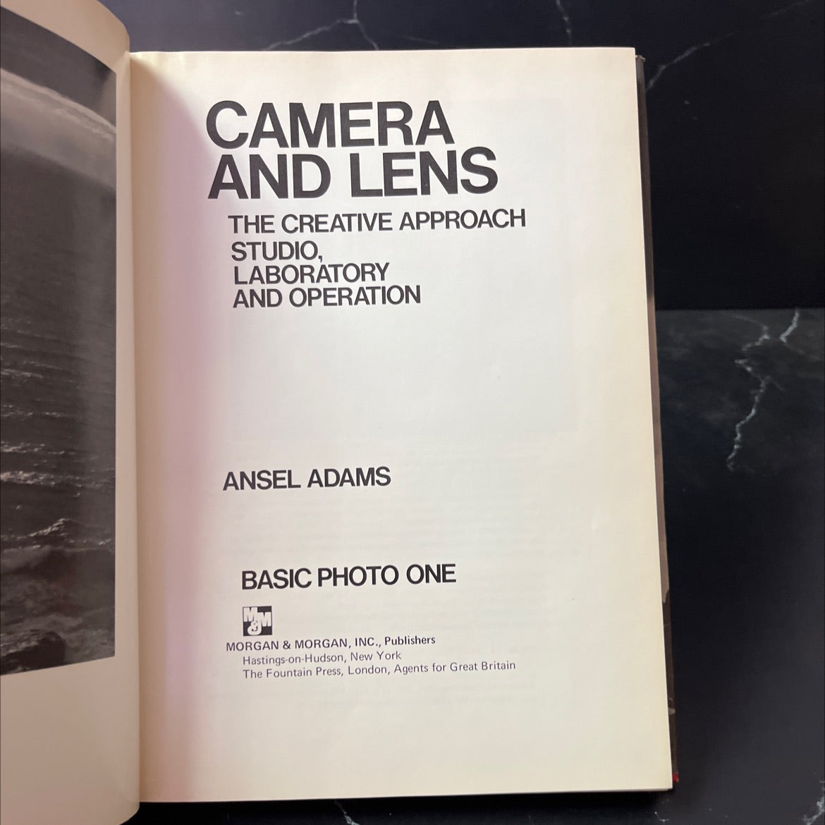 camera and lens the creative approach studio laboratory and operation book, by Ansel Adams, 1970 Hardcover image 2