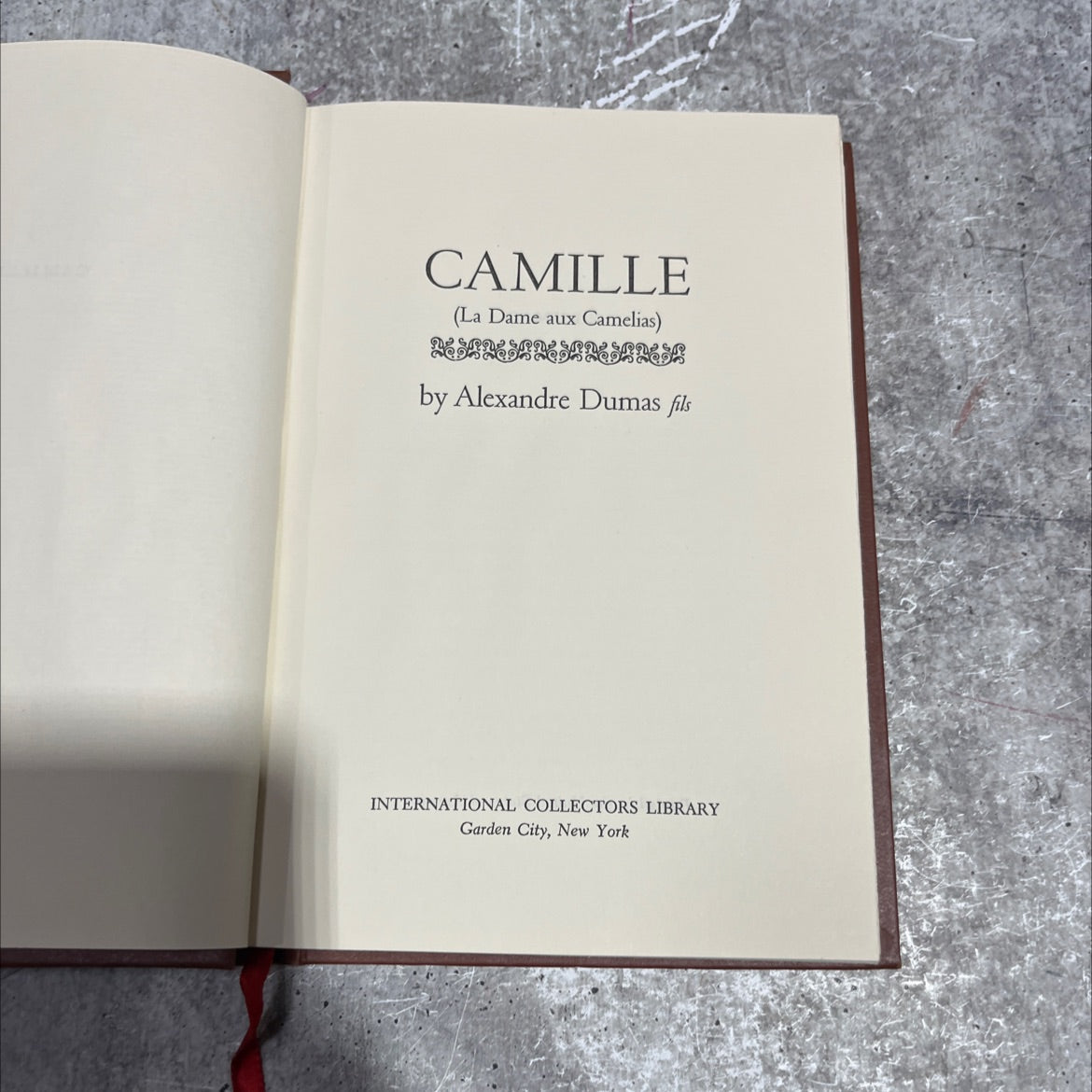 camille book, by alexandre dumas fils, unknown Hardcover image 2