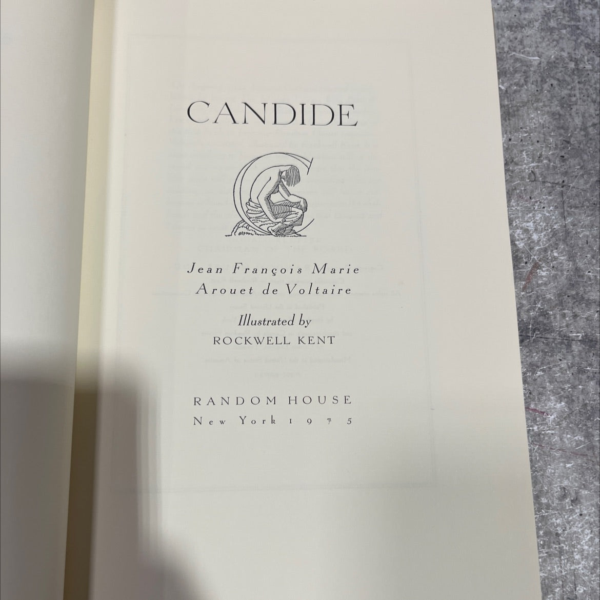 candide book, by jean françois marie arouet de voltaire, 1975 Hardcover, Folio image 2