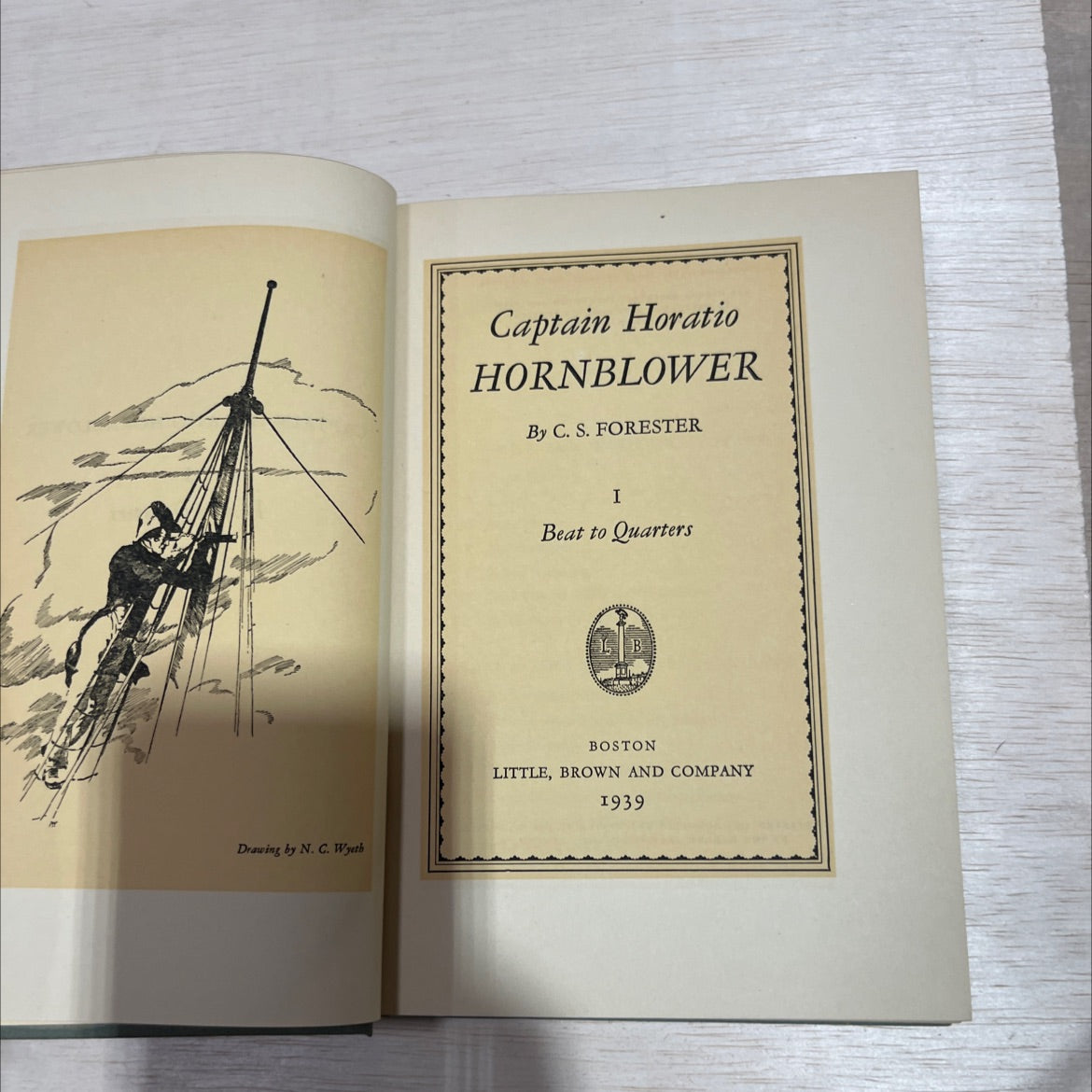 captain horatio hornblower book, by c. s. forester, 1939 Hardcover image 2