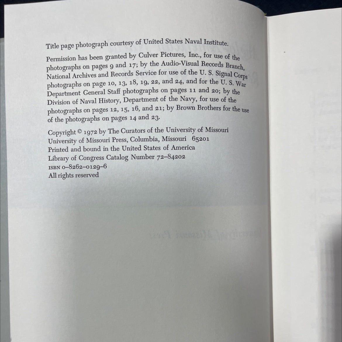 captains & cabinets anglo-american naval relations 1917-1918 book, by David F. Trask, 1972 Hardcover image 3