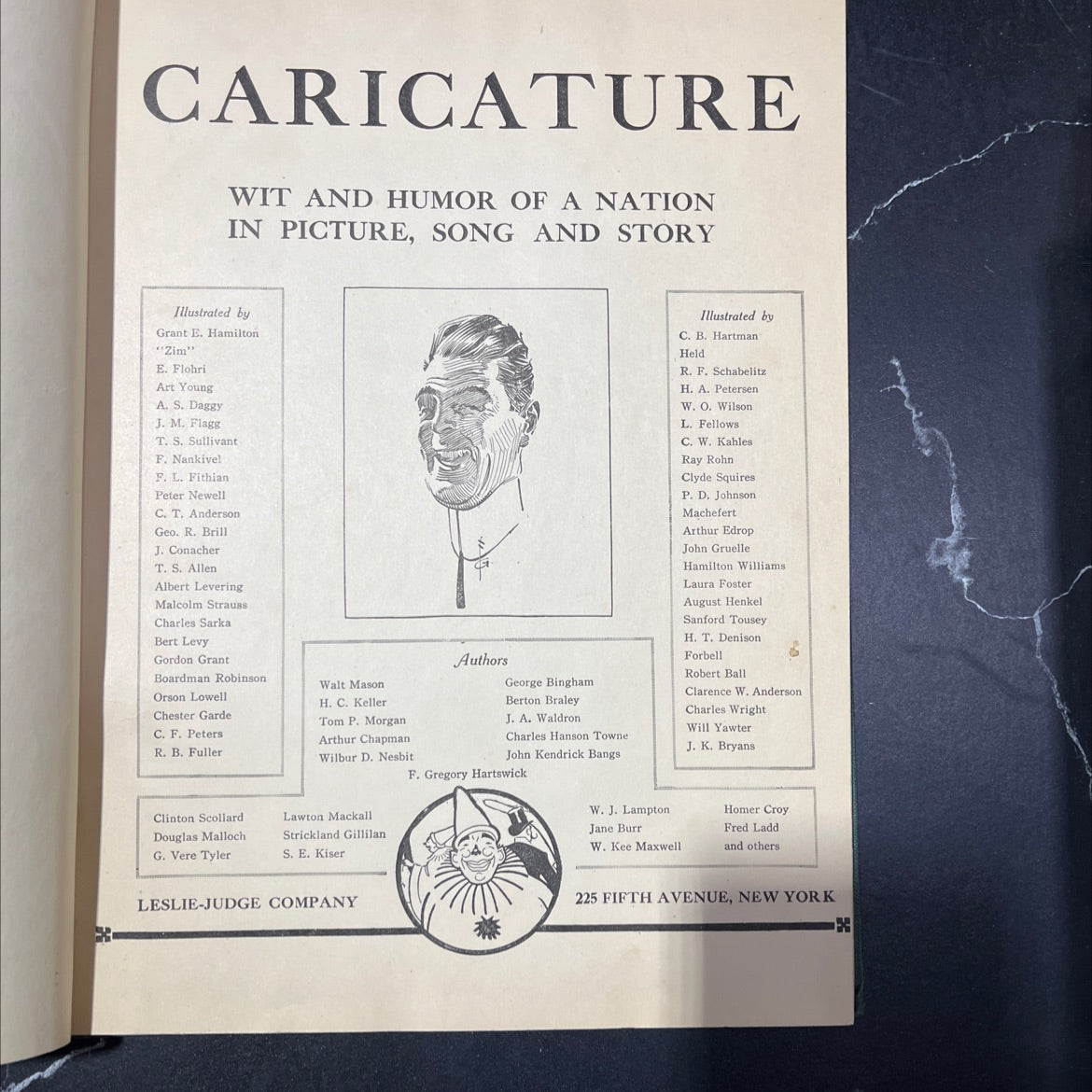 caricature wit and humor of a nation in picture, song and story book, by unknown, 1970 Hardcover, Antique image 2