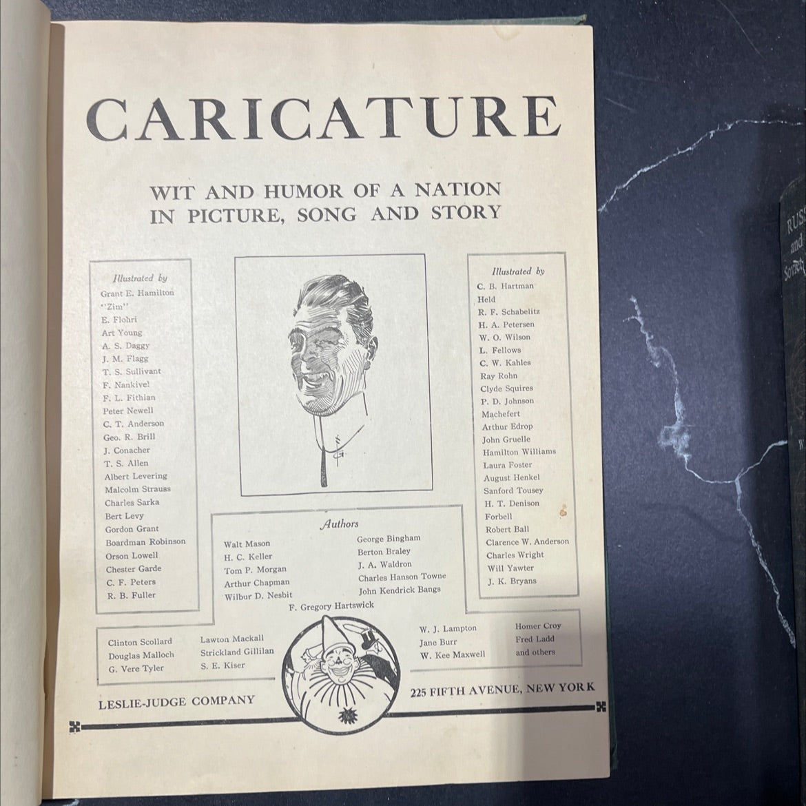 caricature wit and humor of a nation in picture, song and story book, by unknown, 1970 Hardcover, Antique image 3