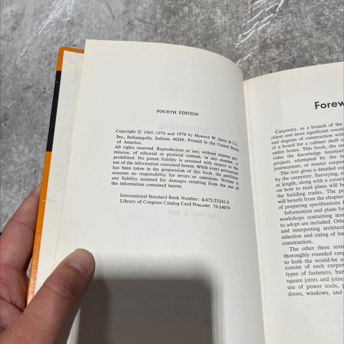 carpenters and builders library no.2 book, by john e. ball, 1976 Hardcover image 3