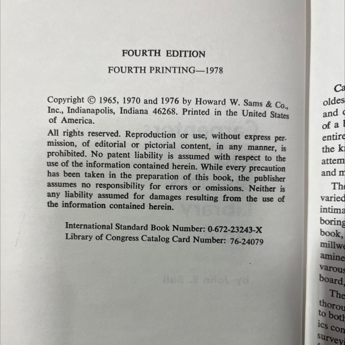 carpenters and builders library no.4 book, by john e. ball, 1978 Hardcover image 3