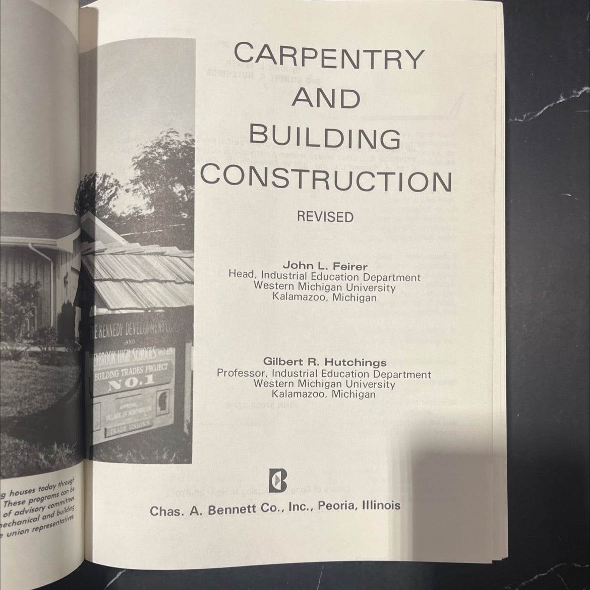 carpentry and building construction book, by john l. feirer, gilbert r. hutchings, 1981 Hardcover image 2