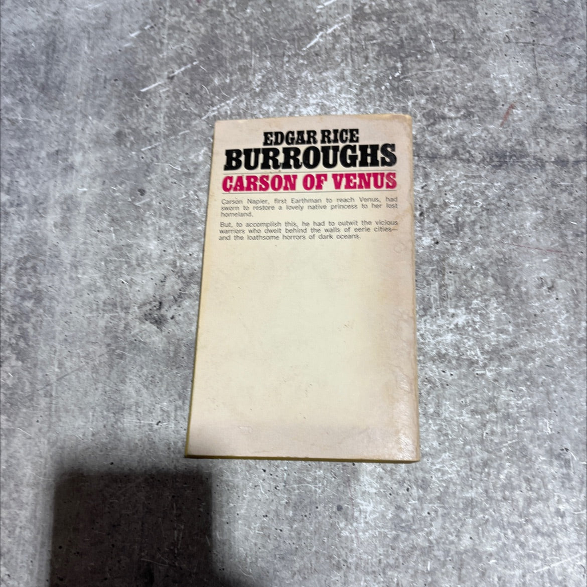 carson of venus book, by edgar rice burroughs, 1939 Paperback image 4