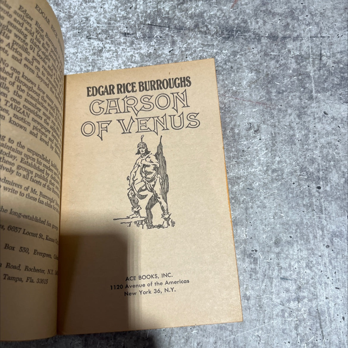 carson of venus book, by edgar rice burroughs, 1939 Paperback image 2