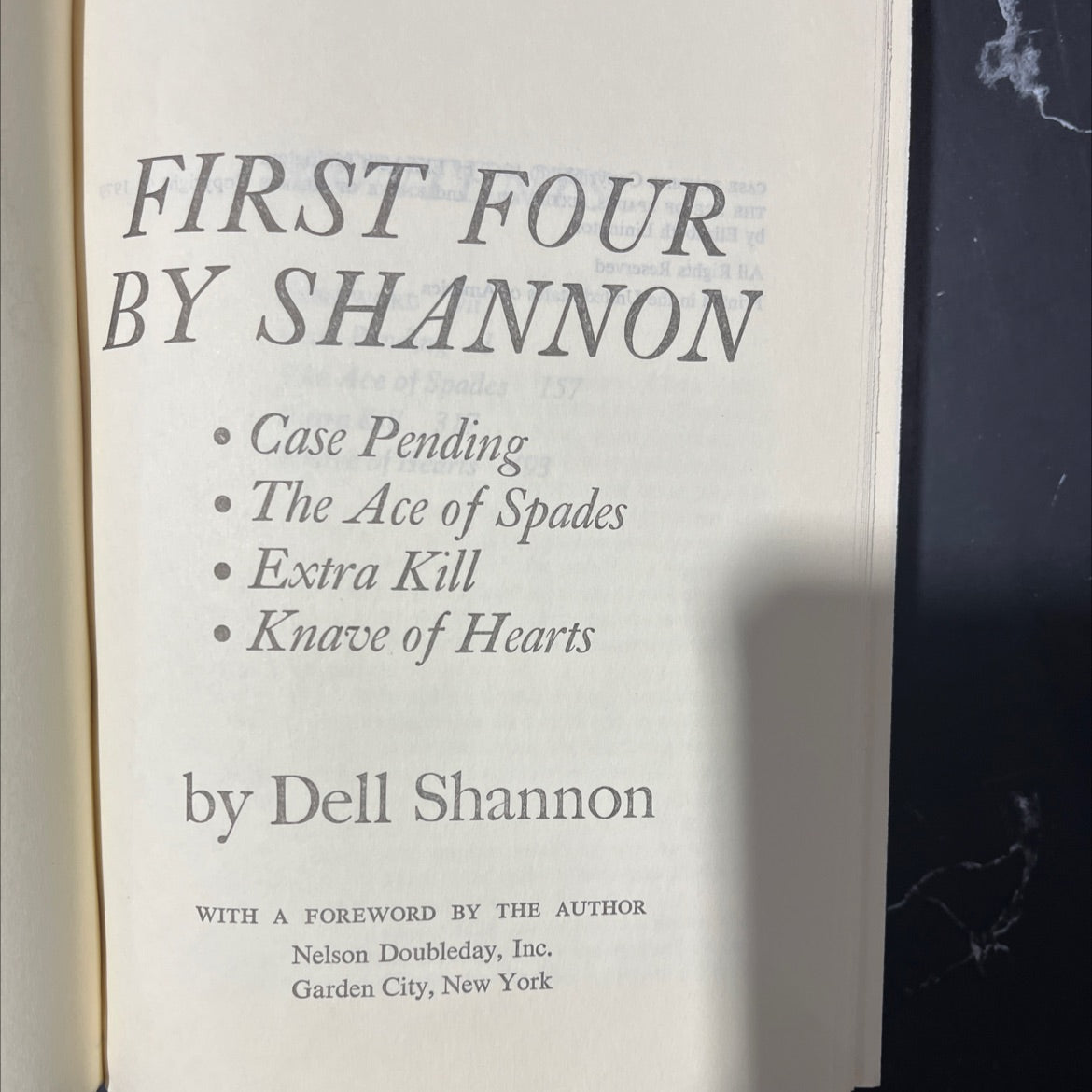 case pending, the ace of spades, extra kill, knave of hearts book, by dell shannon, 1979 Hardcover image 2