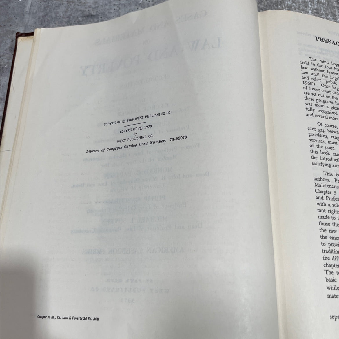 cases and materials on law and poverty second edition book, by george cooper, curtis j. berger, paul m. dodyk, monrad image 3