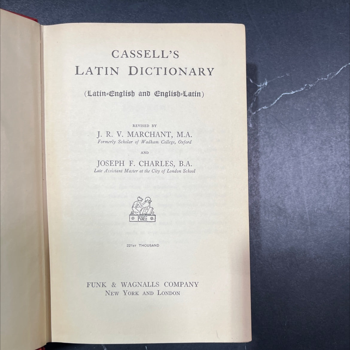 cassell's latin dictionary (latin-english and english-latin) book, by j. r. v. marchant, m.a. and joseph f. charles, image 3