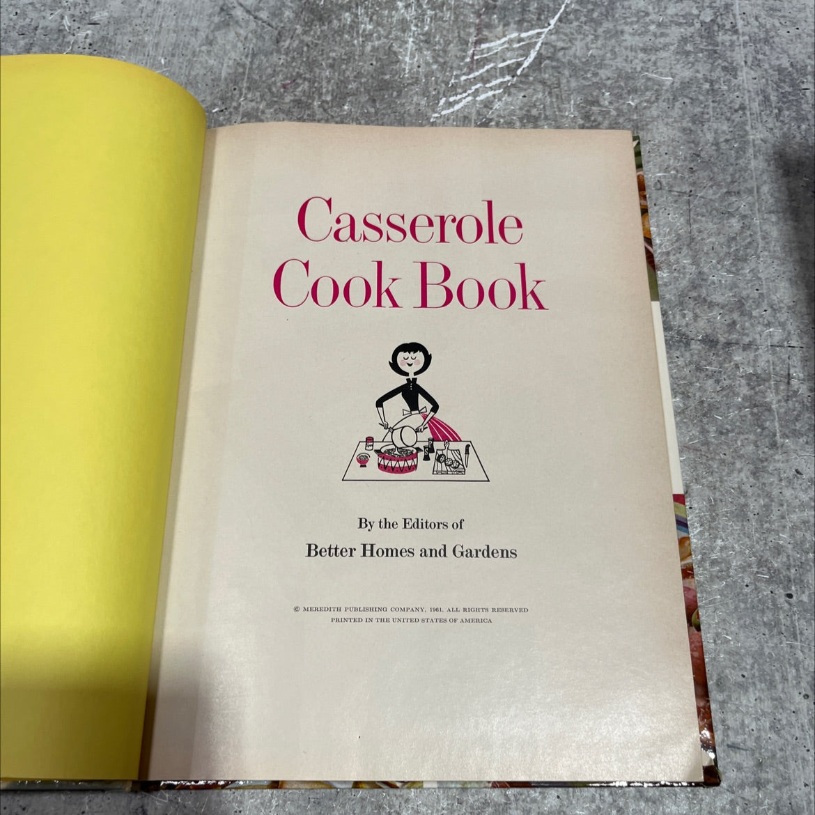 casserole cook book book, by editors of better homes and gardens, 1961 Hardcover image 2
