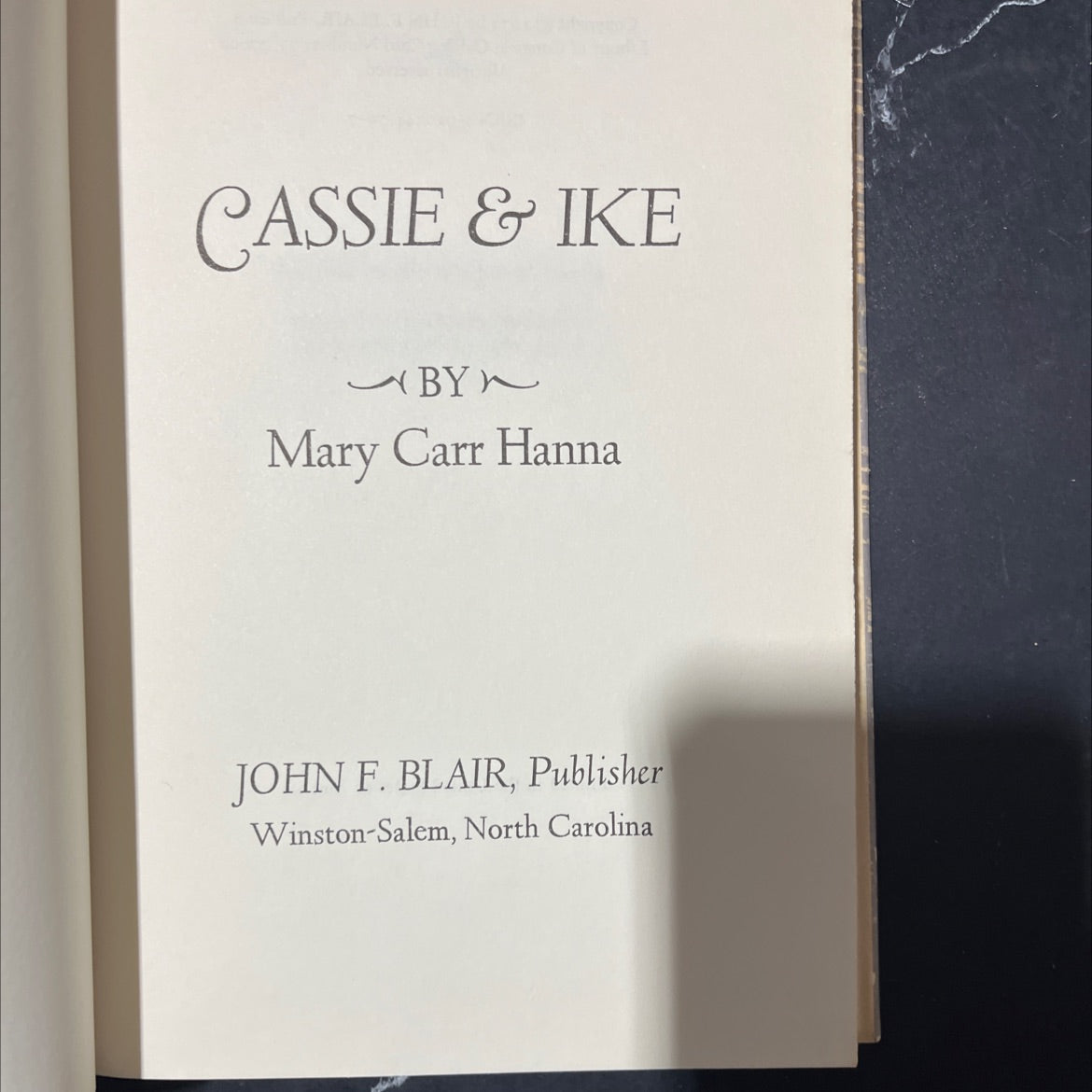 cassie & ike book, by mary carr hanna, 1973 Hardcover image 2