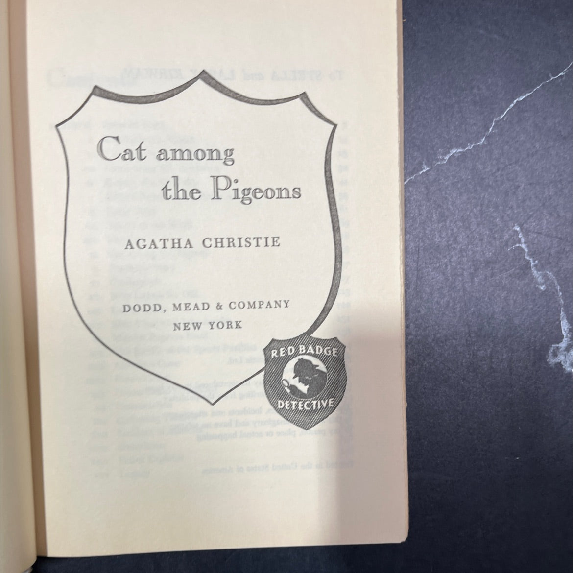 cat among the pigeons book, by agatha christie, 1959 Hardcover image 2