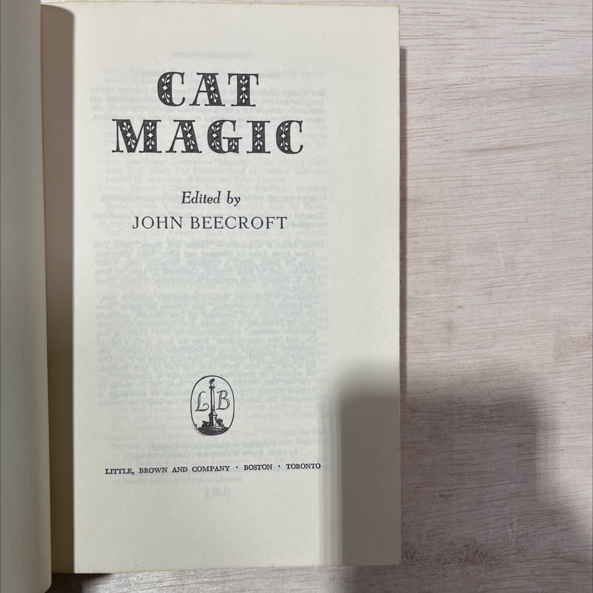 cat magic book, by john beecroft, 1964 Hardcover, Vintage image 2
