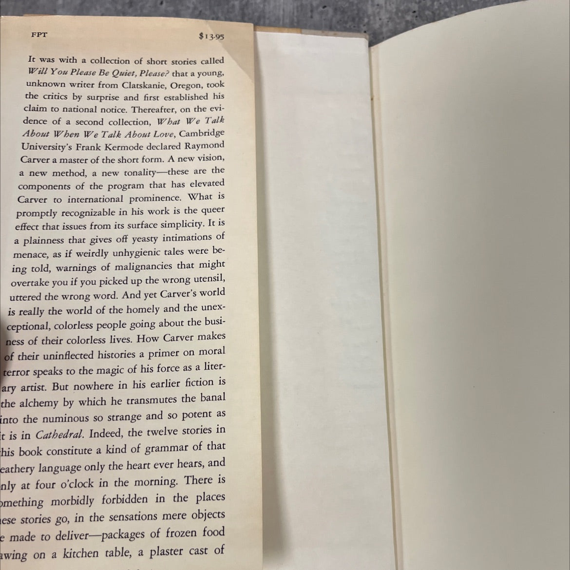 cathedral stories book, by raymond carver, 1984 Hardcover image 4