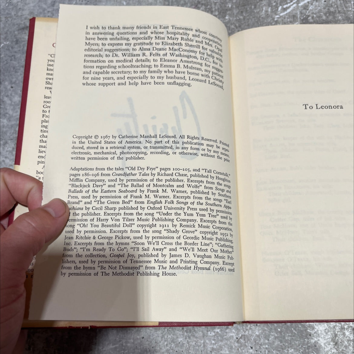 catherine marshall book, by catherine marshall lesourd, 1967 Hardcover image 3