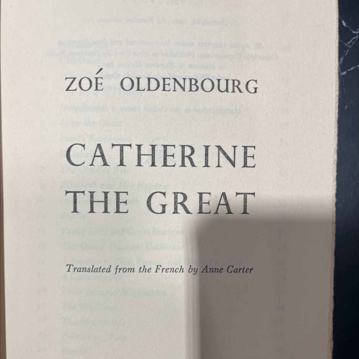catherine the great book, by zoe oldenbourg, 1965 Hardcover image 2
