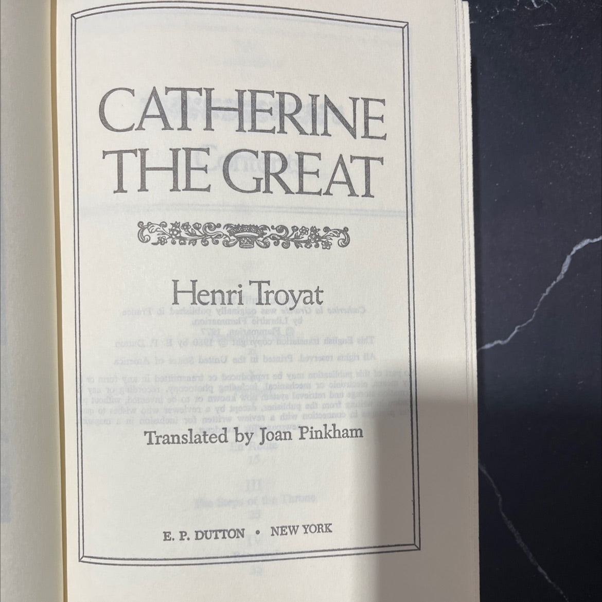 catherine the great book, by henri troyat, 1980 Hardcover image 2