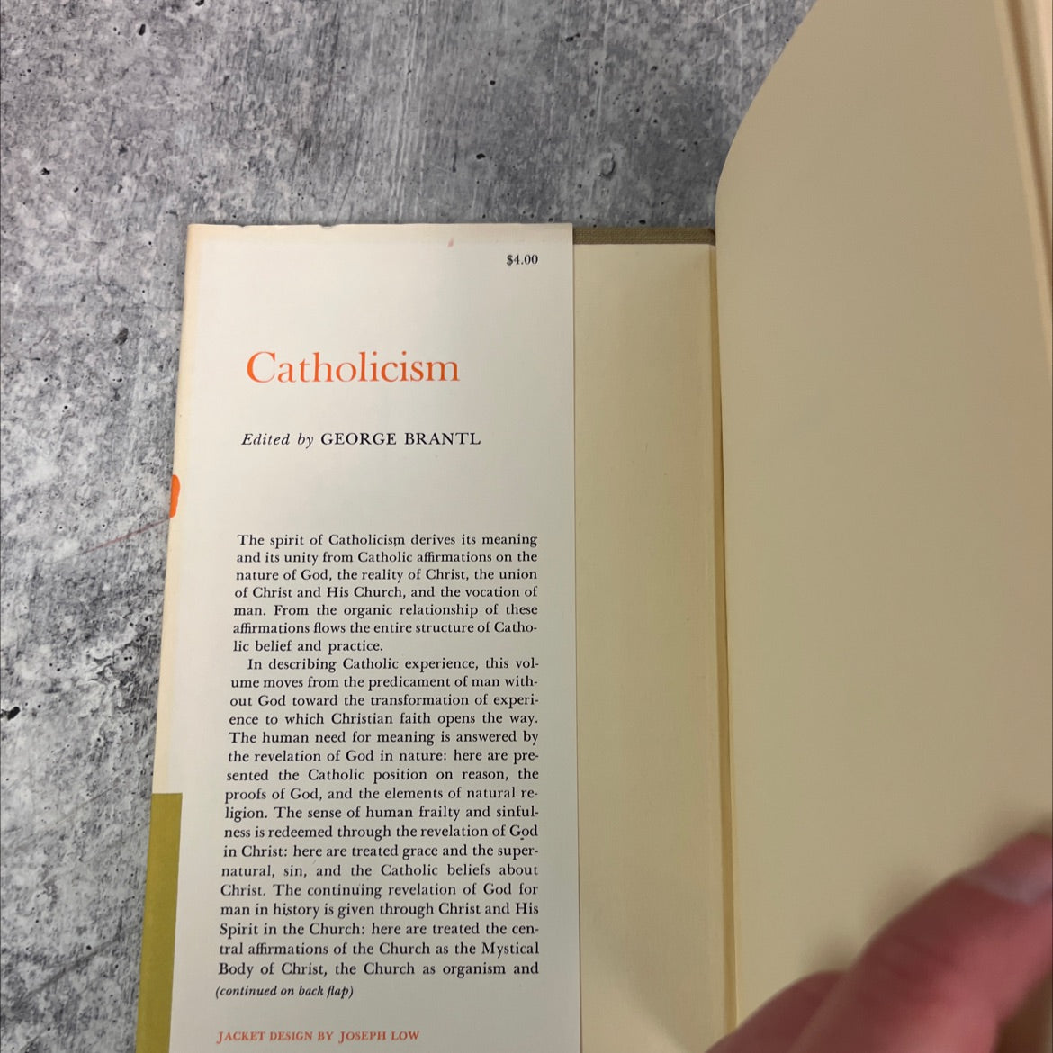catholicism book, by george brantl, 1962 Hardcover image 4