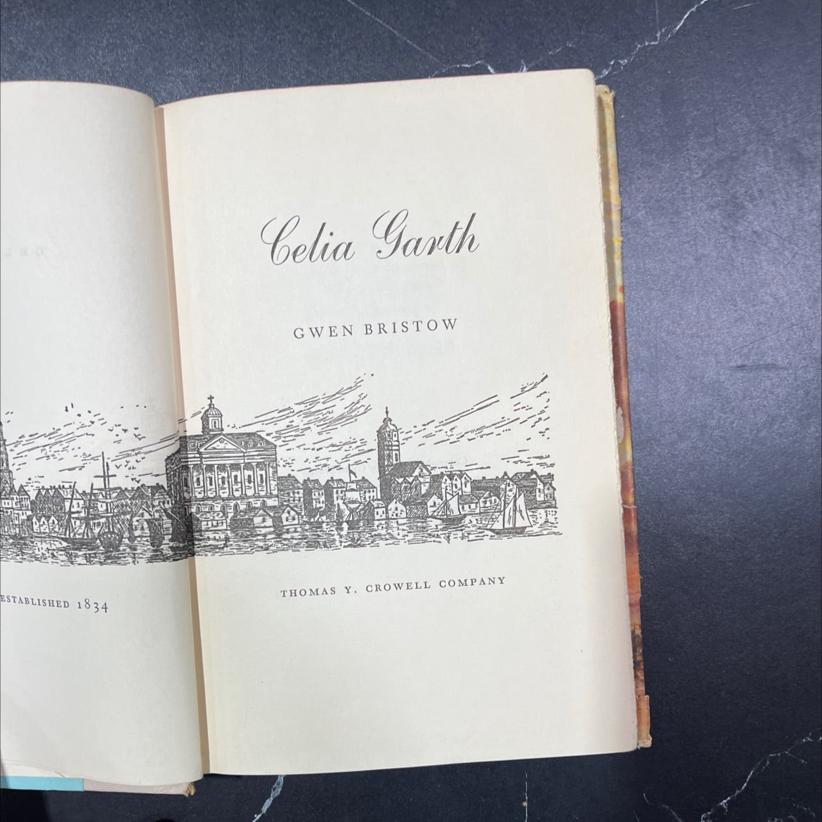 celia garth book, by gwen bristow, 1959 Hardcover image 2