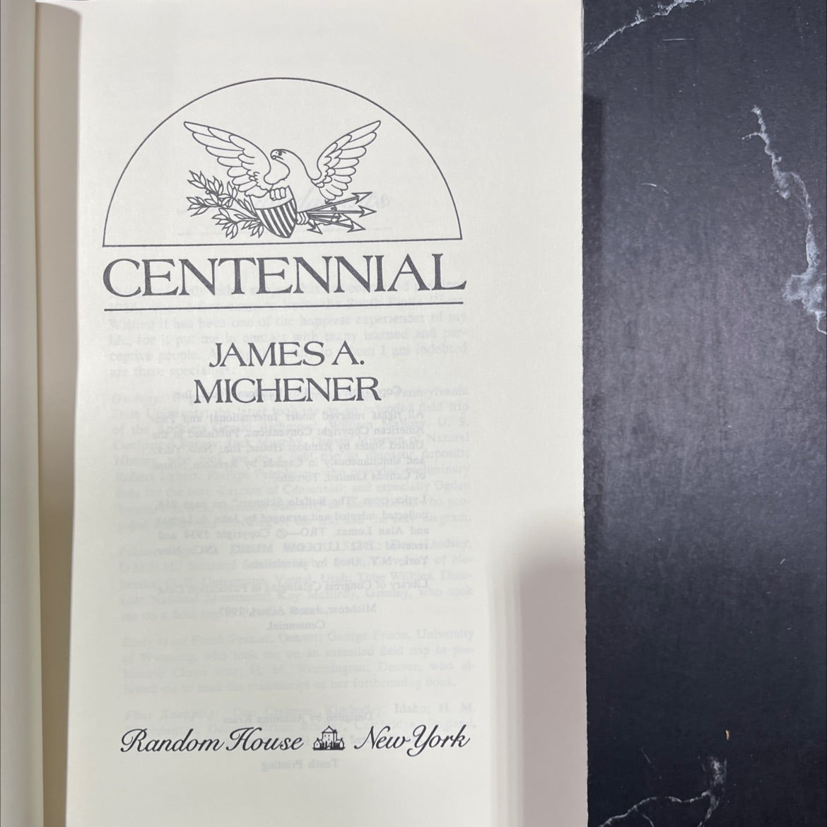 centennial book, by james a. michener, 1974 Hardcover image 2
