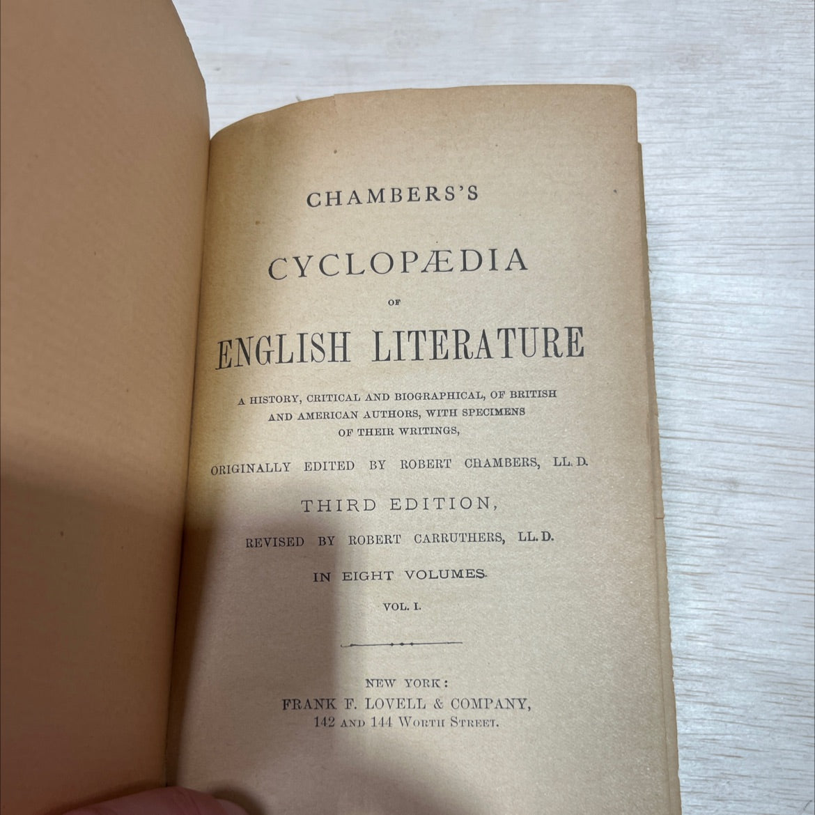 chambers's cyclopædia of english literature book, by robert chambers, 1970 Hardcover image 2