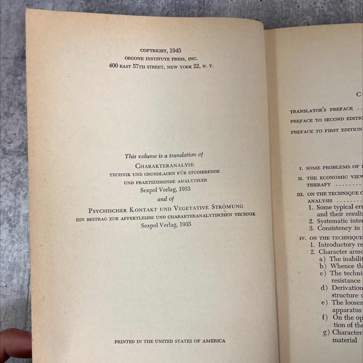 character-analysis principles and technique for psychoanalysts in practice and in training book, by wilhelm reich, 1945 image 3