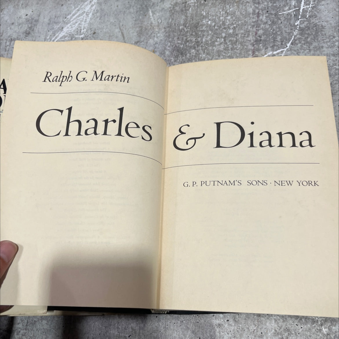 charles & diana book, by ralph g. martin, 1985 Hardcover image 2