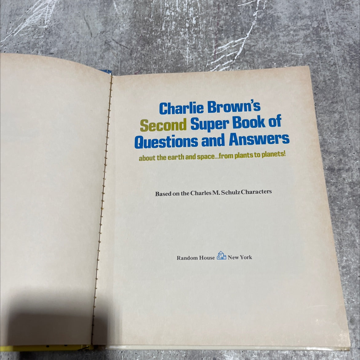 charlie brown's second super book of questions and answers about the earth and space... from plants to planets! book, image 2