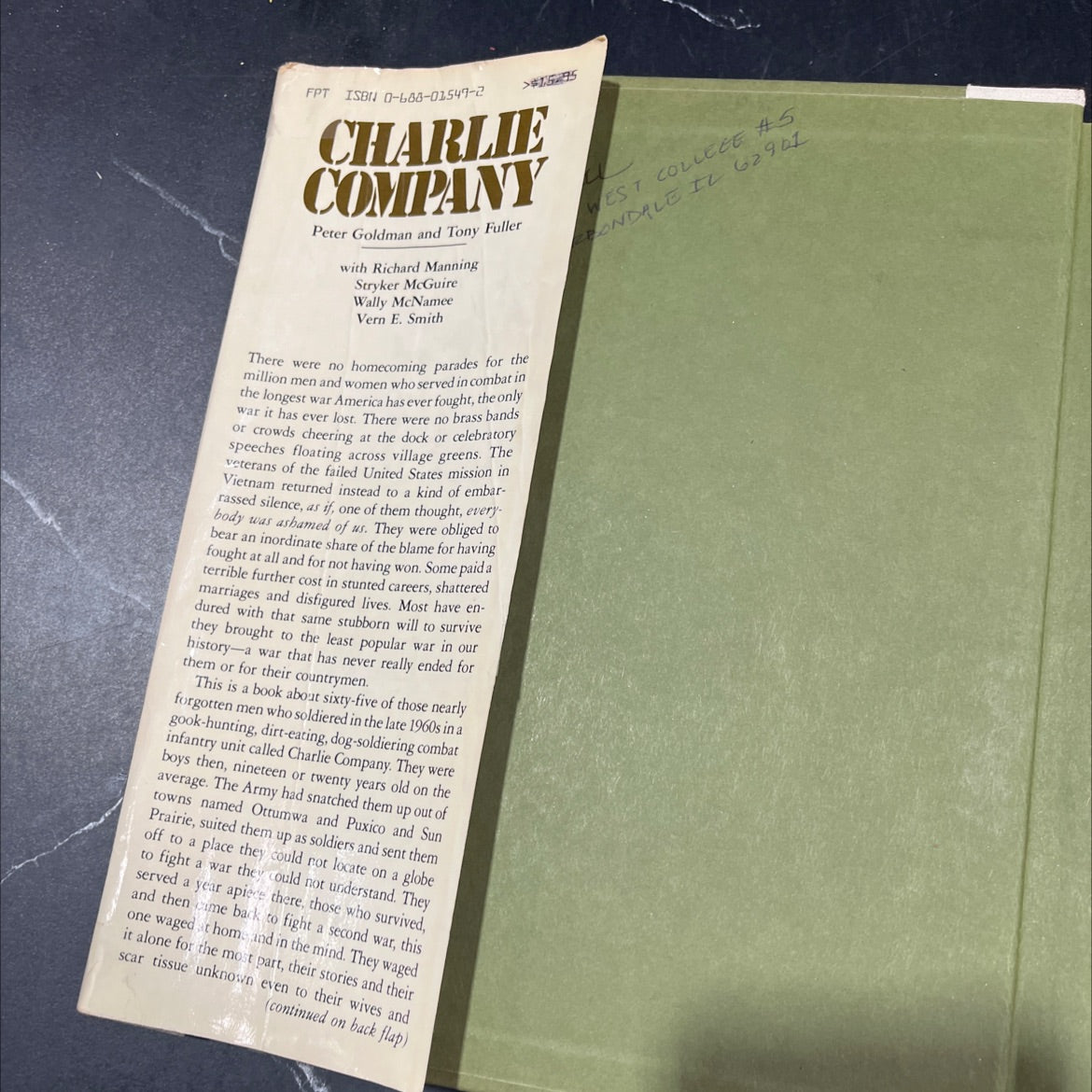 charlie company what vietnam did to us book, by peter goldman and tony fuller, 1983 Hardcover image 4