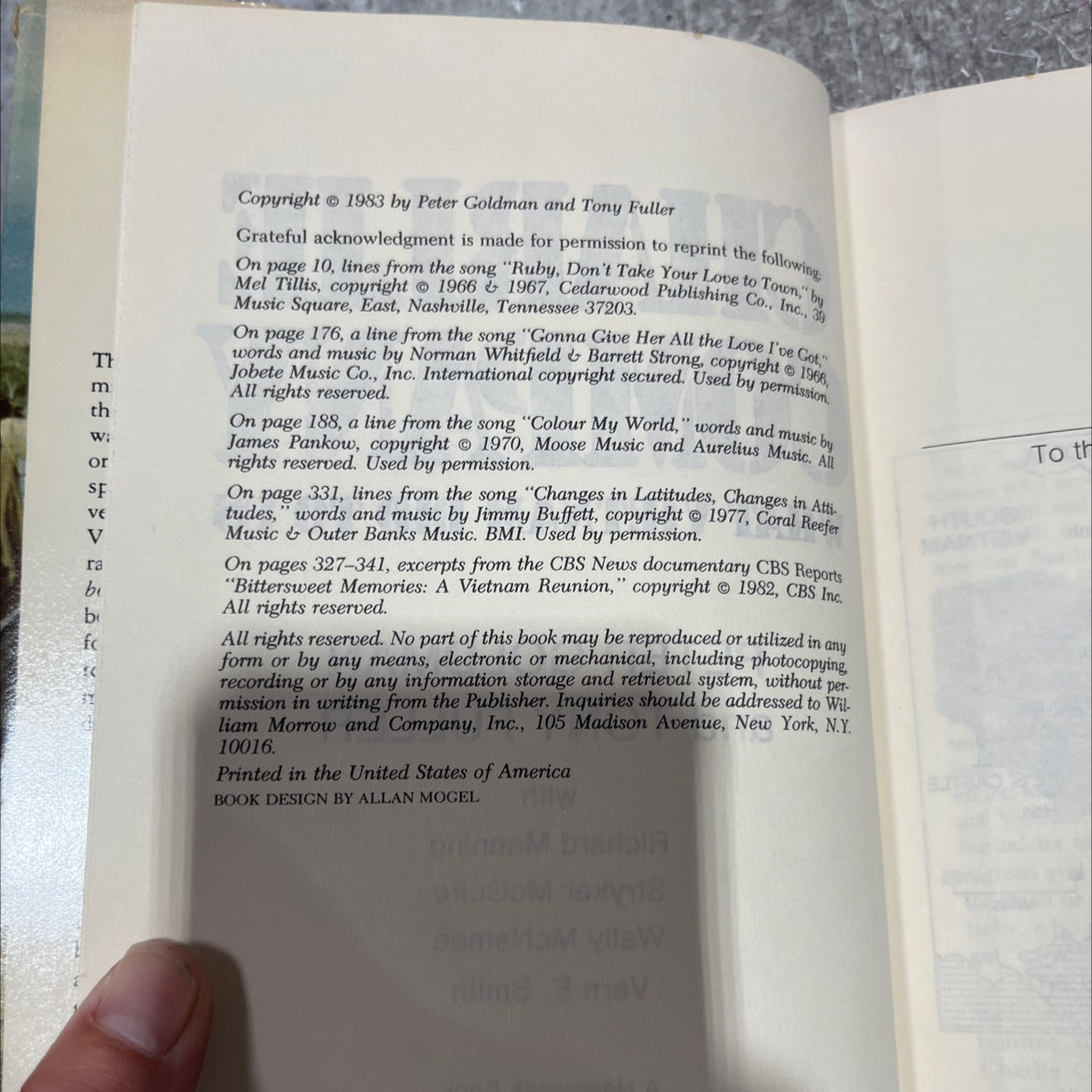 charlie company what vietnam did to us book, by peter goldman and tony fuller, 1983 Hardcover image 3