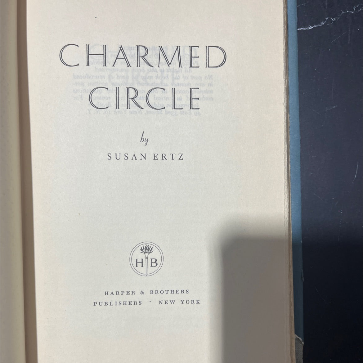 charmed circle book, by susan ertz, 1956 Hardcover image 2