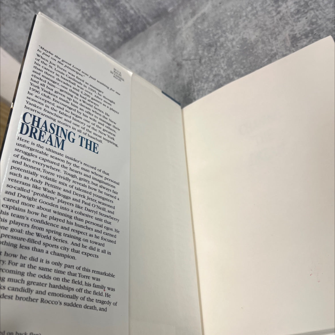 chasing all the dream my lifelong journey to the world series an autobiography book, by Joe Torre with Tom Verducci, image 4