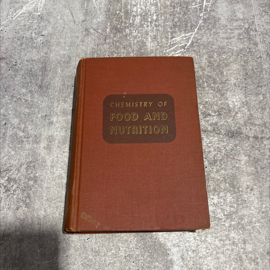 chemistry of food and nutrition book, by henry c. sherman, 1950 Hardcover image 1