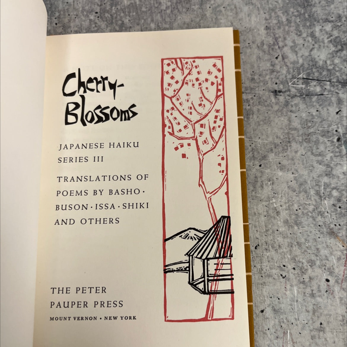 cherry-blossoms japanese haiku series iii translations of poems by basho buson issa shiki and others book, by Various, image 2