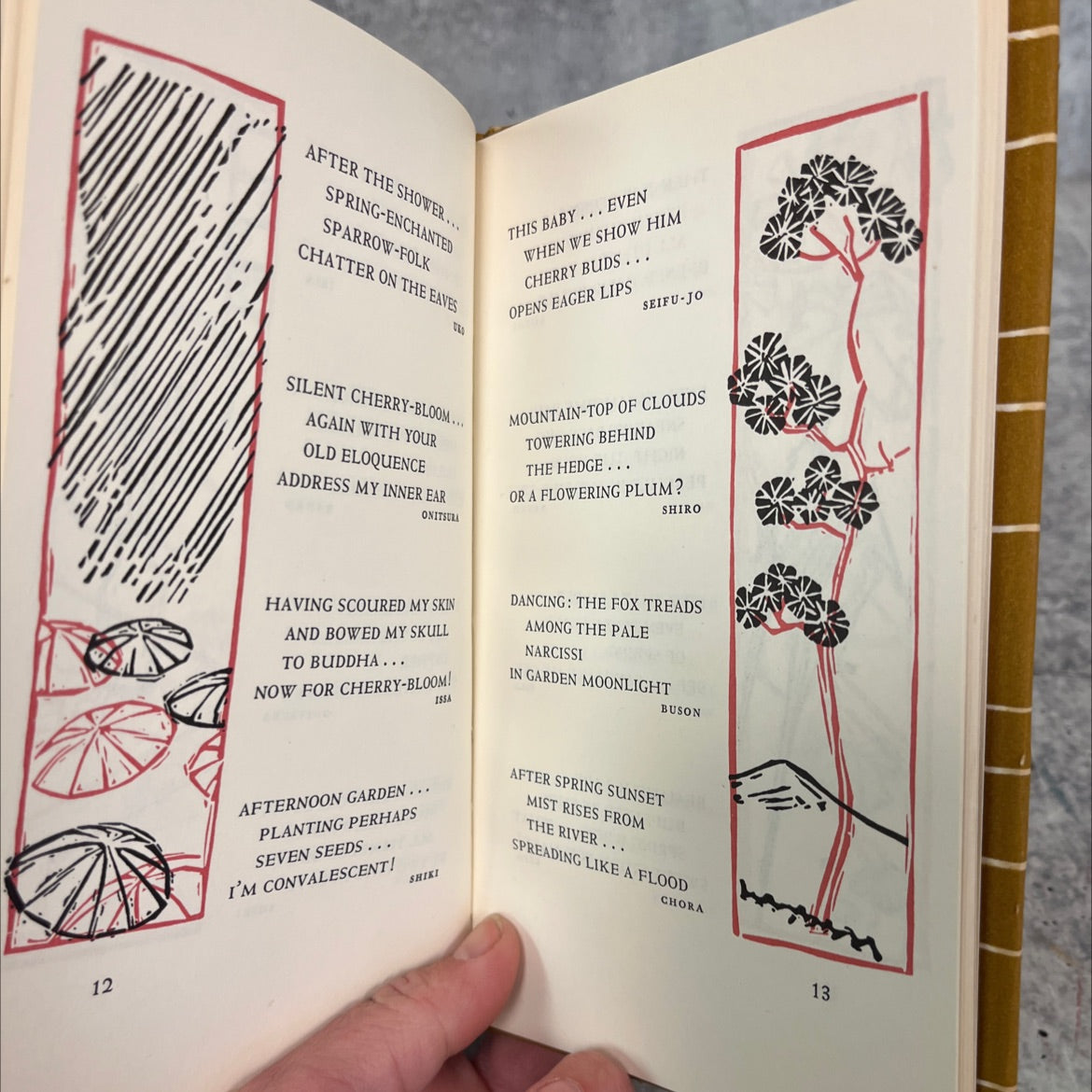 cherry-blossoms japanese haiku series iii translations of poems by basho buson issa shiki and others book, by Various, image 4