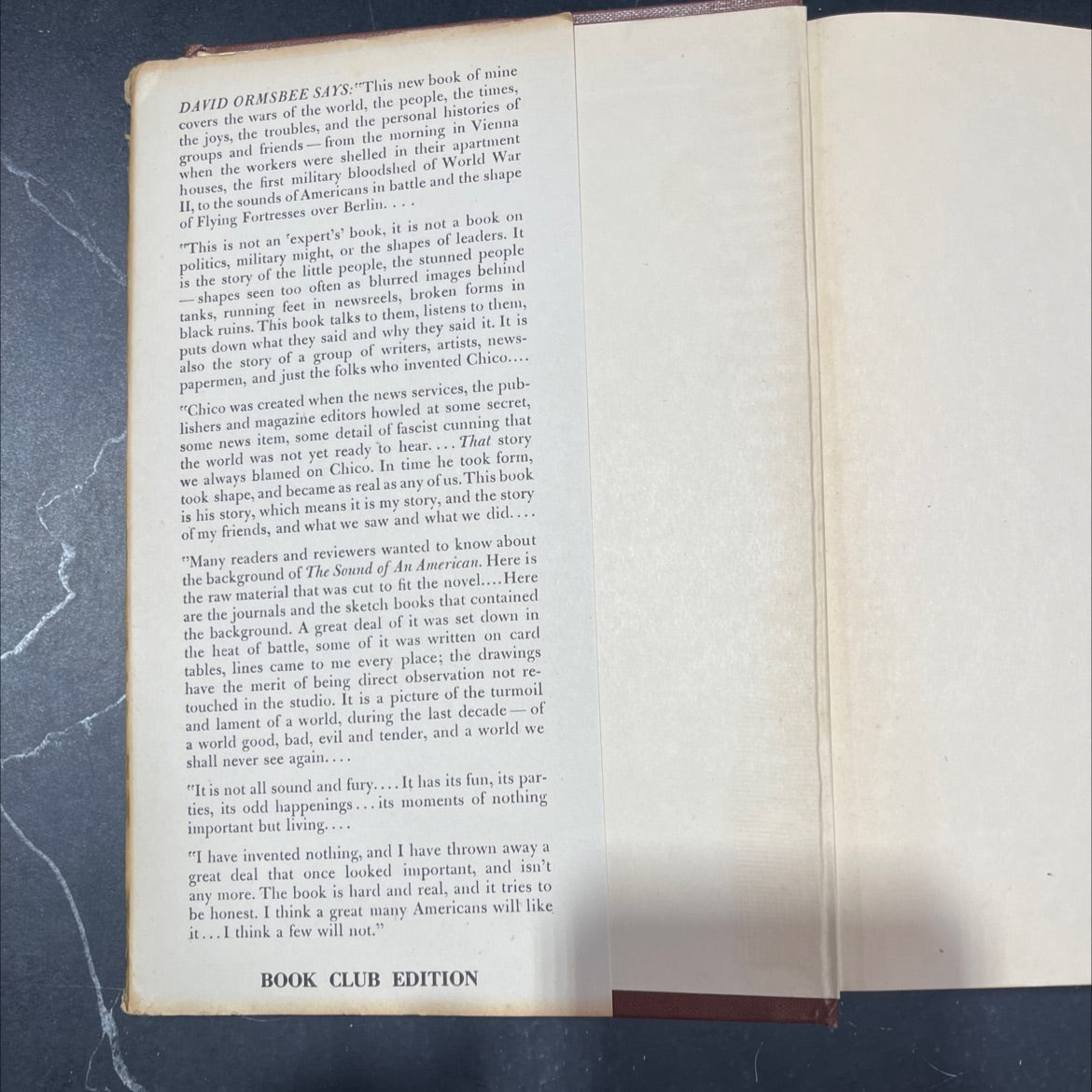 chico goes to the wars a chronicle... 1933-1943 book, by david ormsbee, 1943 Hardcover image 4