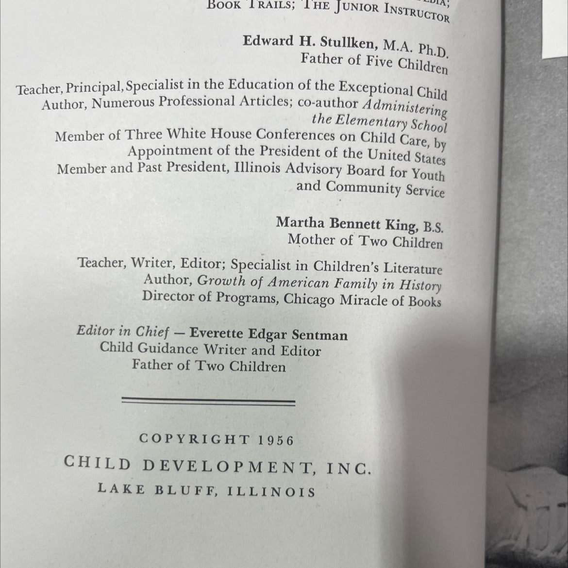 child training a guide to successful parenthood book, by Edward H. Stullken, M.A. Ph.D., Martha Bennett King, B.S., image 3