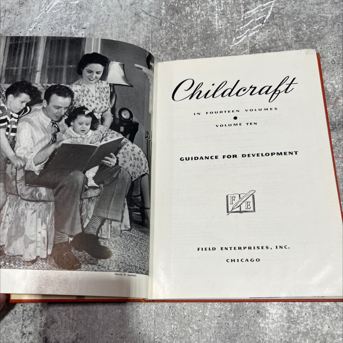 childcraft in fourteen volumes volume ten guidance for development book, by harold m. lambert, 1949 Hardcover image 2