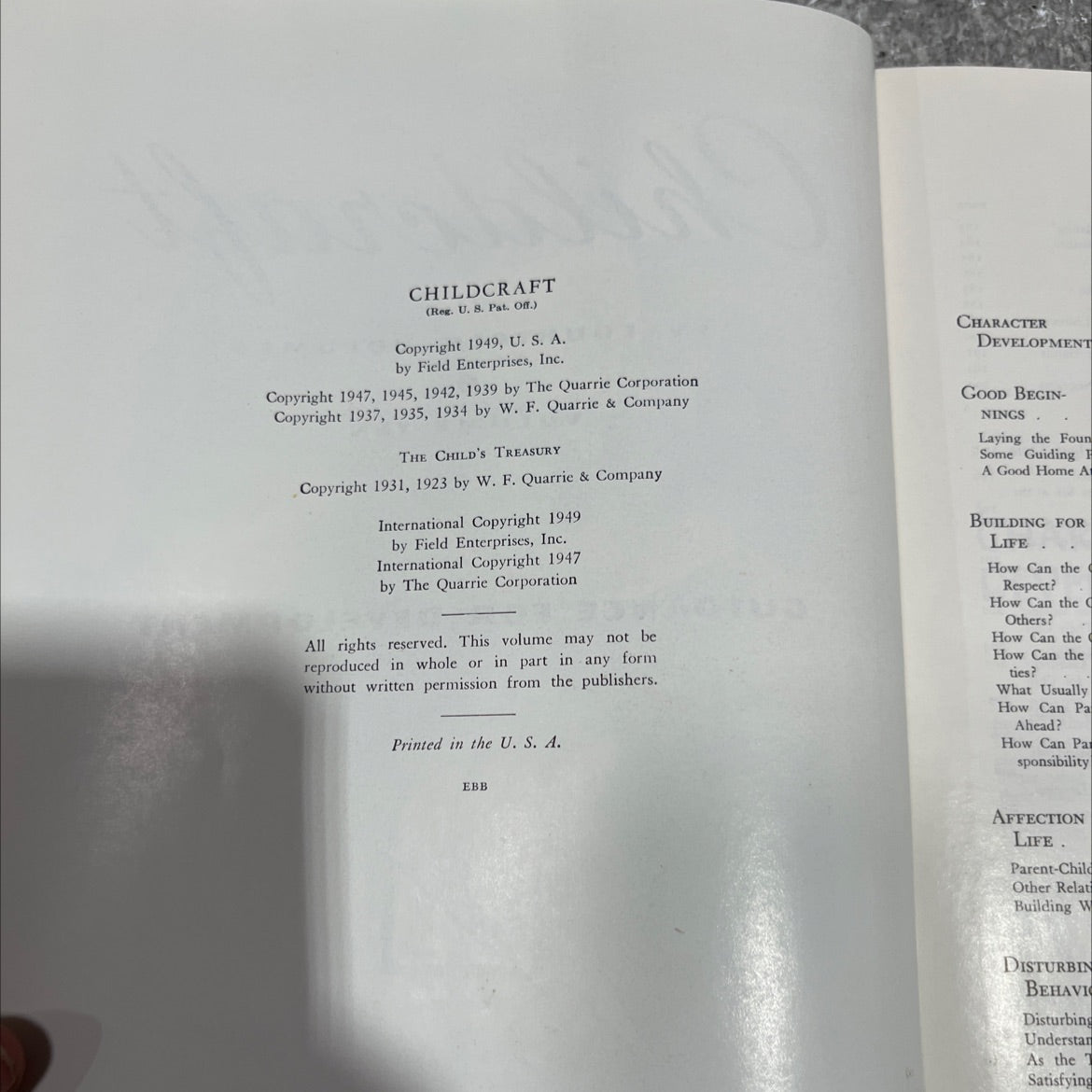 childcraft in fourteen volumes volume ten guidance for development book, by harold m. lambert, 1949 Hardcover image 3