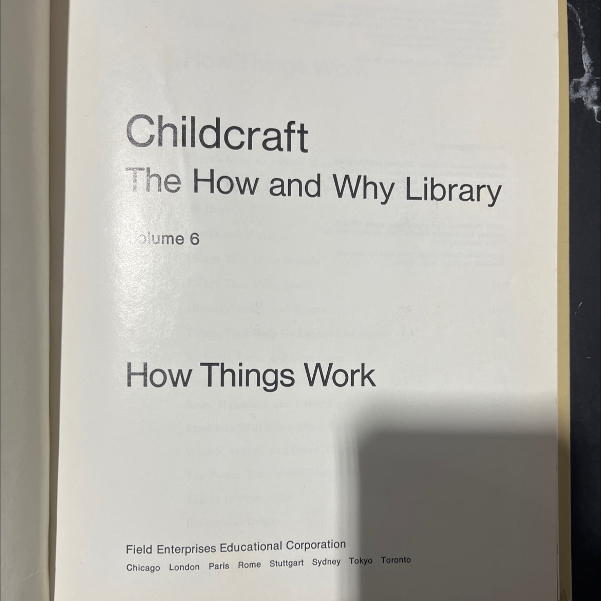 childcraft the how and why library volume 6 how things work book, by Field Enterprises Educational Corporation, 1973 image 2