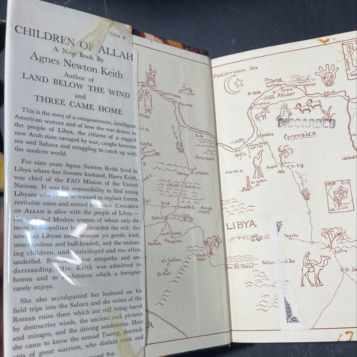 children of allah book, by agnes newton keith, 1966 Hardcover image 4