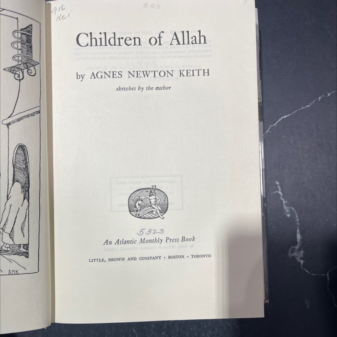 children of allah book, by agnes newton keith, 1966 Hardcover image 2