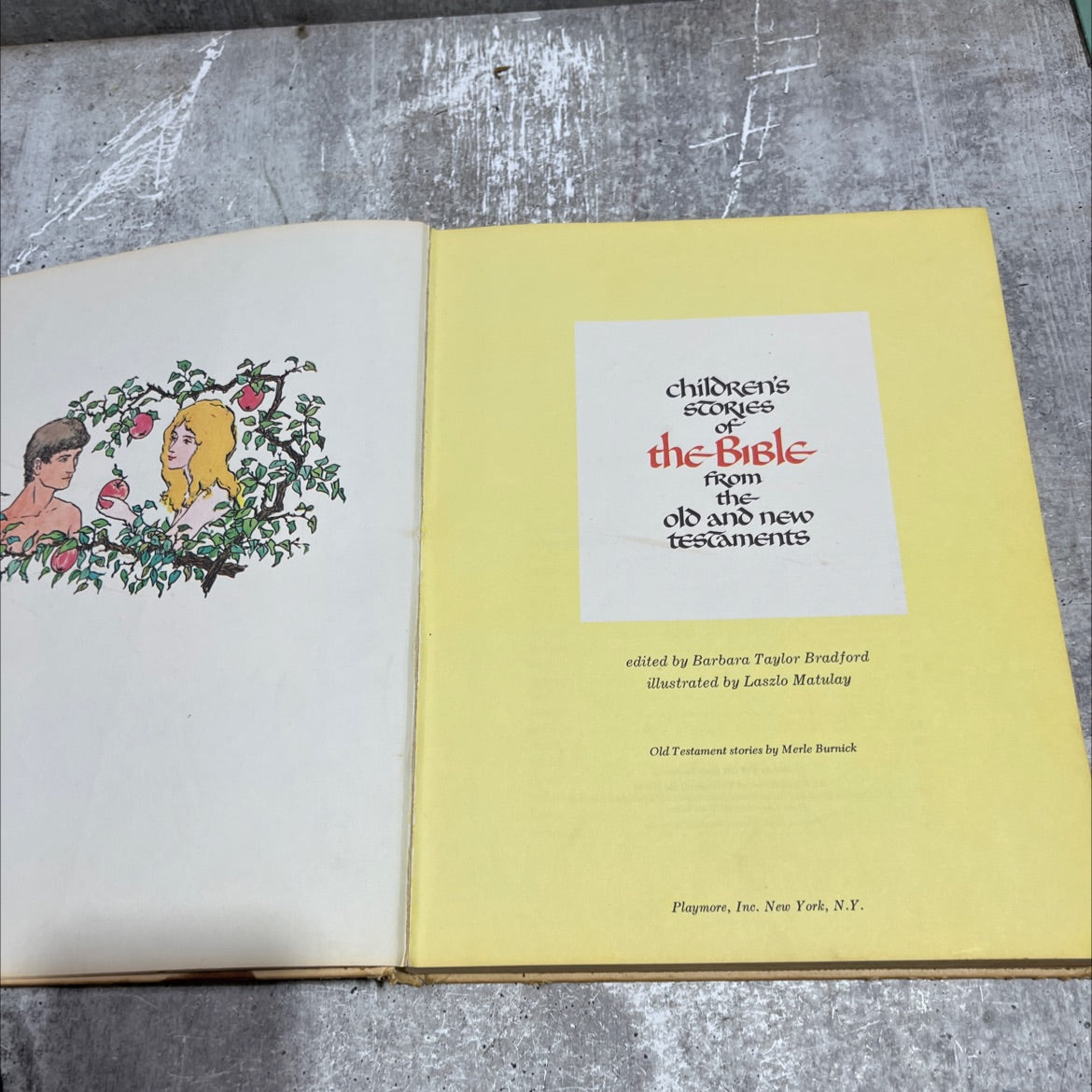 children's stories of the bible from the old and new testaments book, by Barbara Taylor Bradford, 1968 Hardcover image 2