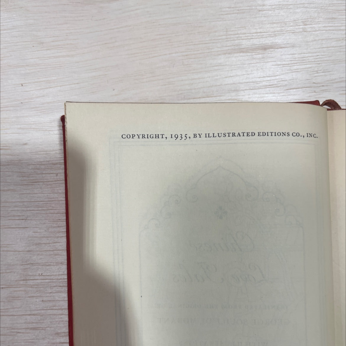chinese love tales book, by george souile de morant, 1935 Hardcover image 3