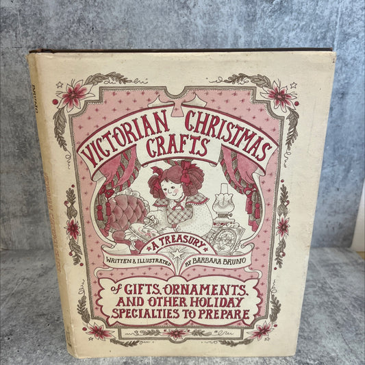 christmas victorian crafts book, by barbara bruno, 1984 Hardcover, Vintage image 1